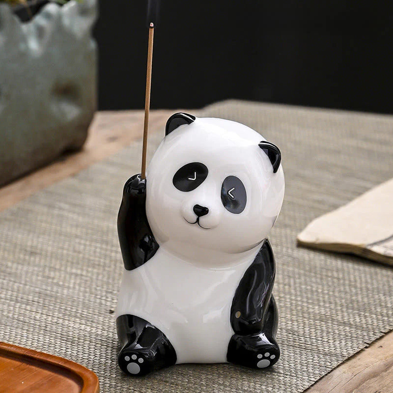 Buddha Stones Panda Shape Home Decoration Incense Burner