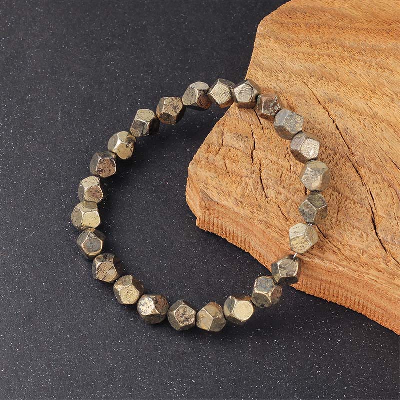 Buddha Stones Irregular Beads Pyrite Protection Confidence Bracelet