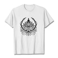 Buddha Stones Meditation Buddha Seated Inside A Lotus Flower Tee T-shirt