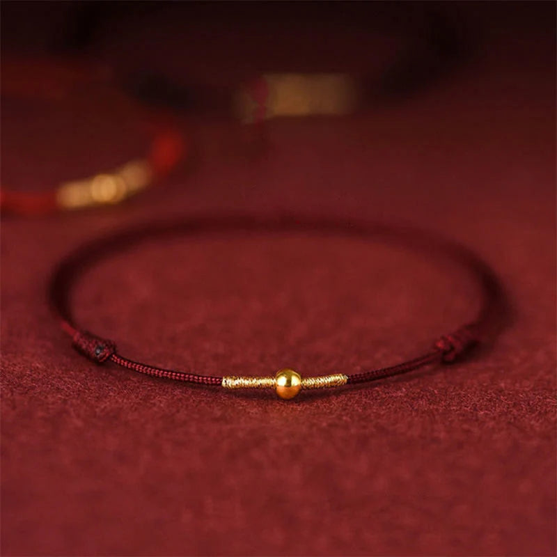 FREE Today: Provide Support Golden Bead Protection Braided Rope Bracelet Anklet