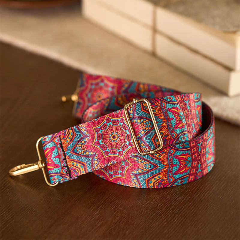 Buddha Stones Bohemian Red Mandara Geometric Adjustable Handbags Crossbody Shoulder Bag Purse Straps Replacement