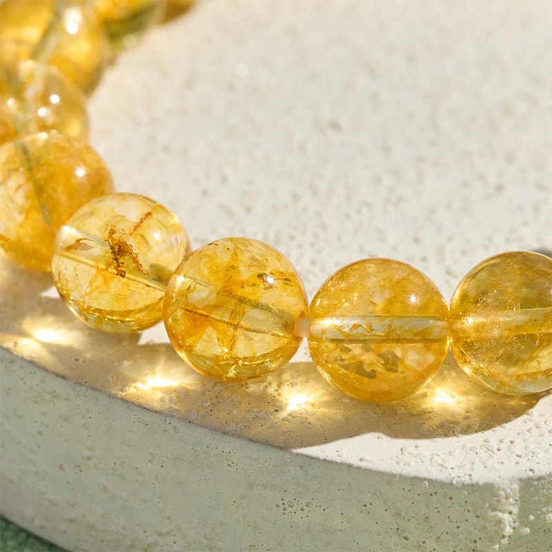 Buddha Stones Natural Citrine PiXiu Prosperity Protection Bracelet