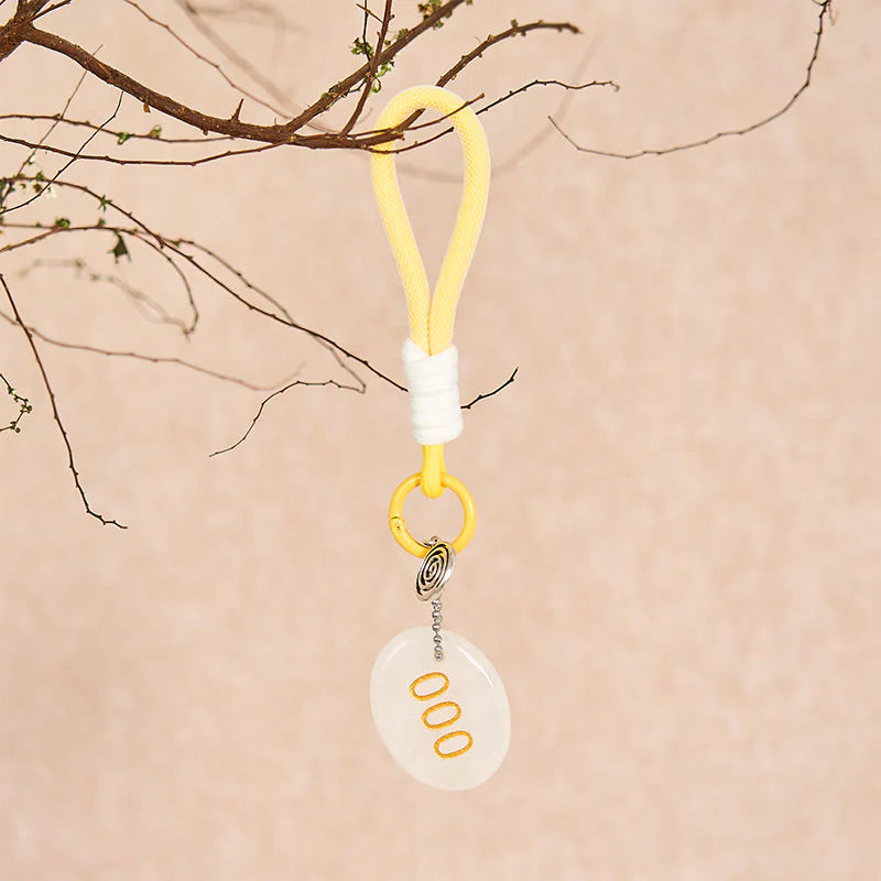 Buddha Stones Infinite Possibilities Begin 000 Angel Number Natural Clear Quartz Key Chain Hanging Decoration Includes Gift Message Card