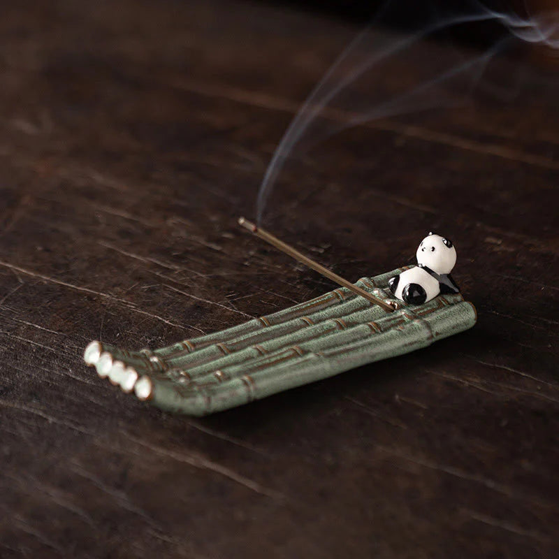 Buddha Stones Panda Home Decoration Incense Burner