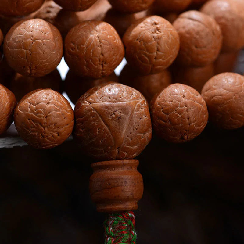 Buddha Stones 108 Mala Beads Nepal Bodhi Seed Luck Wealth Tassel Bracelet (Extra 30% Off | USE CODE: FS30)