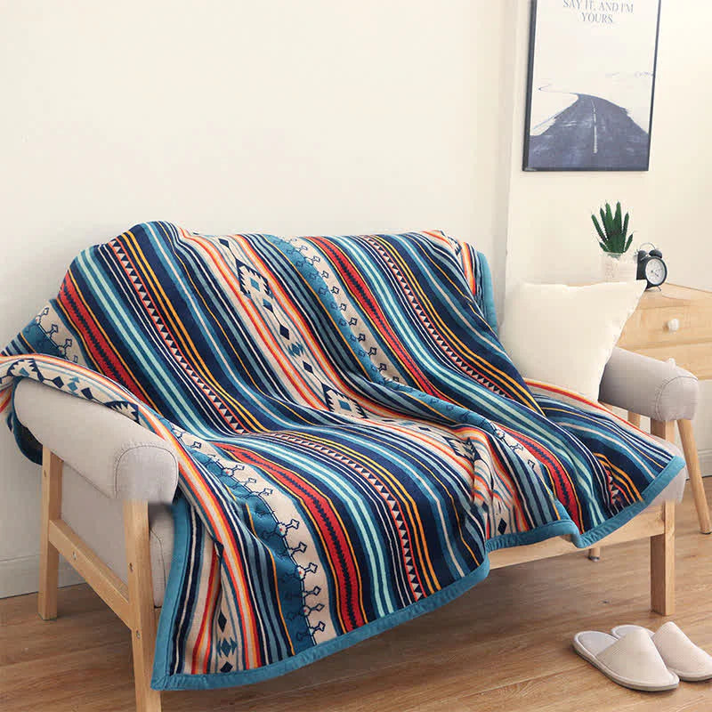 Buddha Stones Geometric Warm Soft Bed Throw Blanket