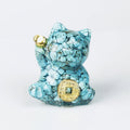 Buddha Stones Lucky Cat Copper Coin Turquoise Labradorite Pink Crystal Amethyst Strength Home Decoration
