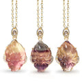 Buddha Stones Natural Colorful Fluorite Nine Tailed Fox Protection Necklace Pendant