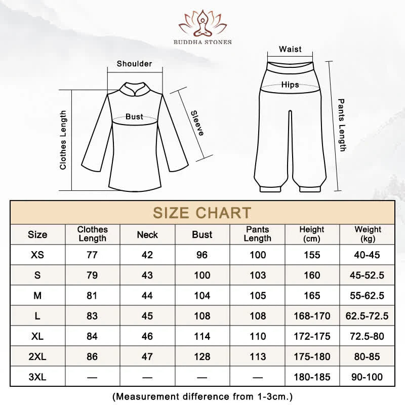 Buddha Stones Lotus Flower Leaf Pattern Tai Chi Meditation Prayer Spiritual Zen Practice Clothing Women's Set (Extra 30% Off | USE CODE: FS30)