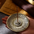 Buddha Stones Lotus Dragon Phoenix Eight Auspicious Symbols Zinc Alloy Incense Stick Holder Healing Incense Burner Decoration (Extra 35% Off | USE CODE: FS35)