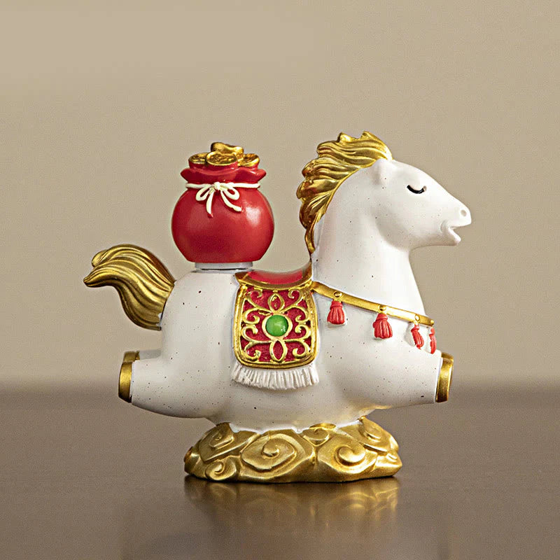 Buddha Stones Chinese Zodiac Year Of The Horse Fu Character Prosperity Home Decoration