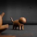 Buddha Stones Mini Standing Cat Feng Shui Frog Toad Tea Pet Ceramic Home Desk Figurine Decoration