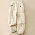 Buddha Stones Women's Winter Thermal Patchwork Pants With Pockets