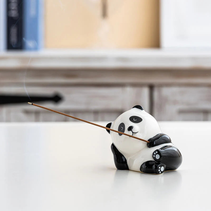 Buddha Stones Panda Shape Home Decoration Incense Burner
