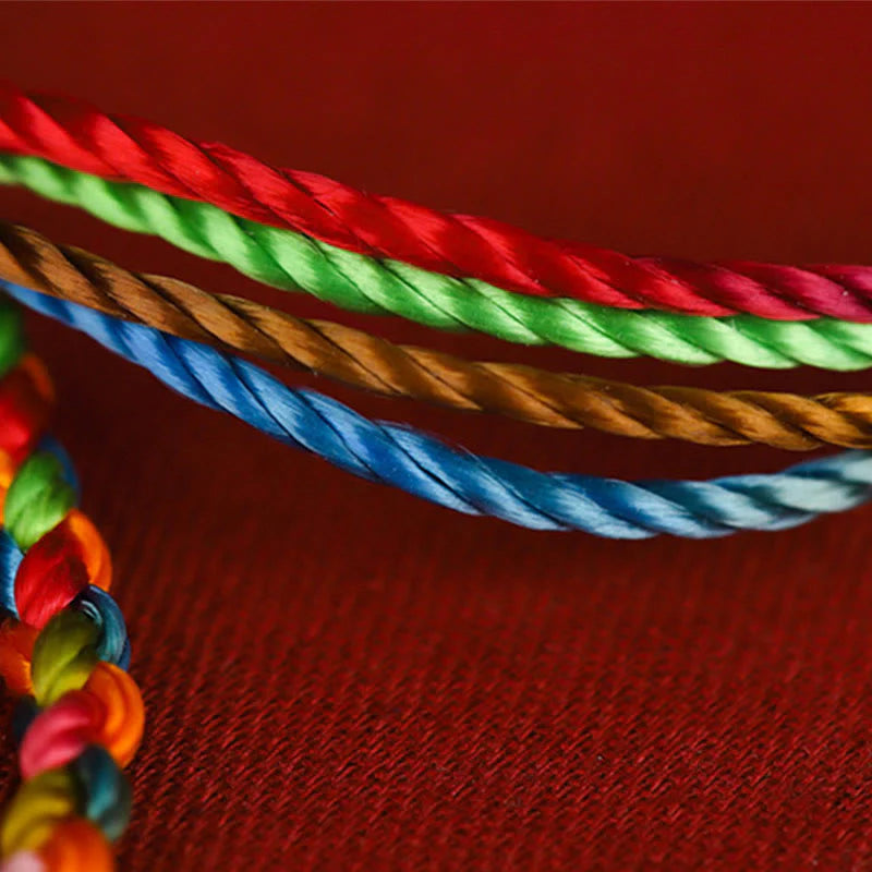 Buddha Stones May all your wishes come true Lucky Multicolored Bracelet