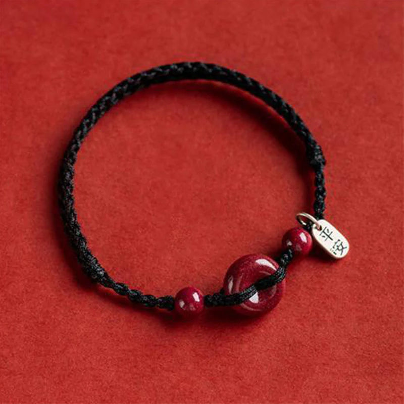 FREE Today: May You Be Healthy and Safe Cinnabar Bracelet Anklet