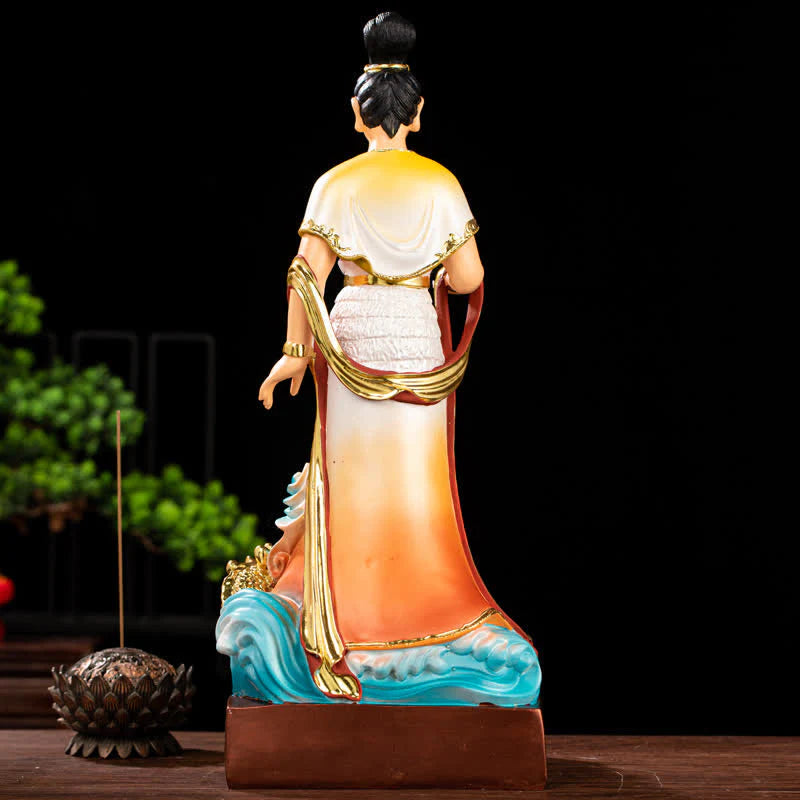 Buddha Stones Bodhisattva Nuwa Protection Resin Statue Home Decoration