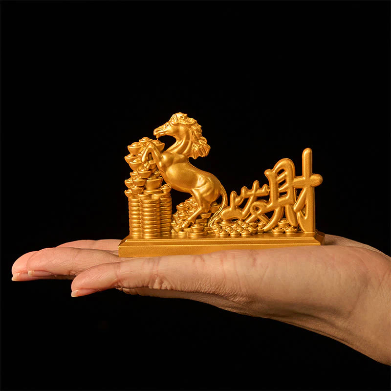 Buddha Stones Get Rich Now Year of the Horse Ingots Prosperity Home Decoration
