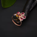 Buddha Stones Peacock Amber Fortune Love Necklace Pendant Ring