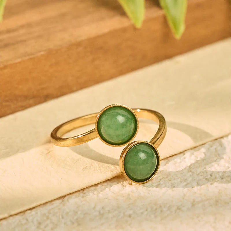 Buddha Stones Titanium Steel Balance Calm Ring