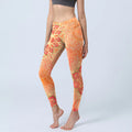 Buddha Stones Symmetrical Geometric Pattern Print Gym Leggings Women's Yoga Pants