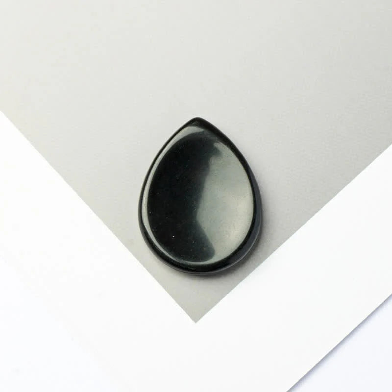 Buddha Stones Teardrop Shape Worry Stone Protection Crystal Decor 34*26*7.8cm