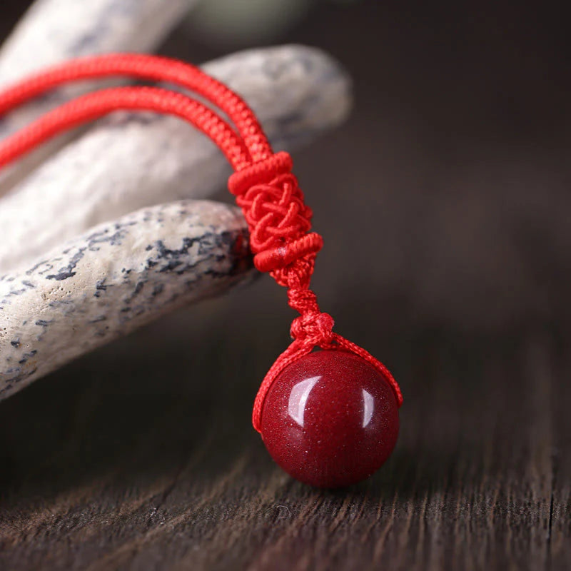Buddha Stones Cinnabar Keep Away Evil Spirits Necklace Pendants