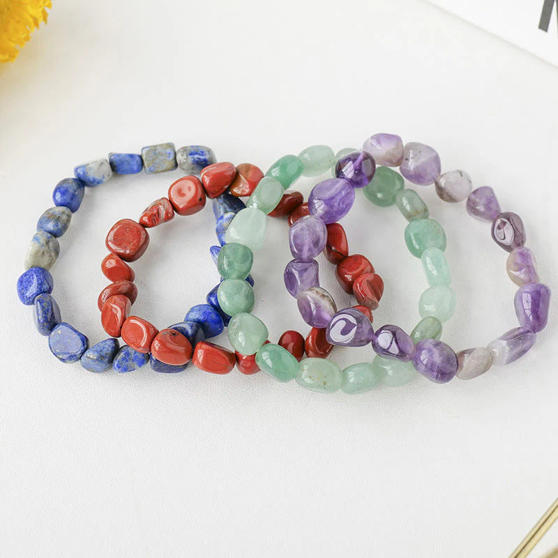 Natural Irregular Shape Crystal Stone Spiritual Awareness Bracelet