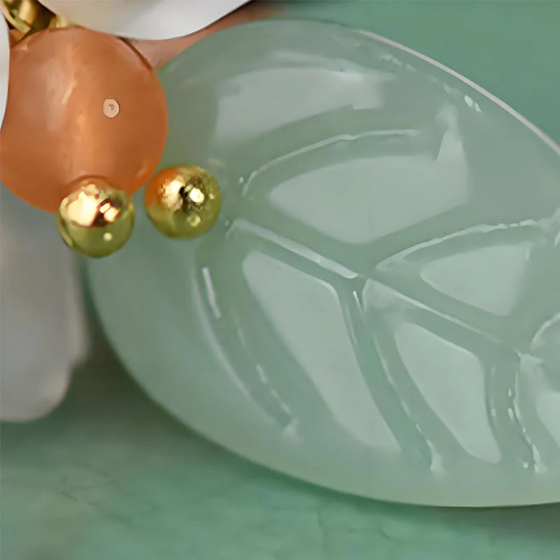 Buddha Stones Ebony Liuli Lily of the Valley Courage Hairpin