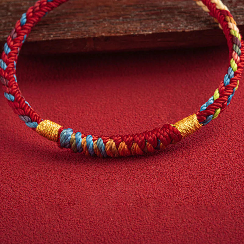 Buddha Stones May You Be Safe And Lucky In The Year Ahead Multicolored Bracelet