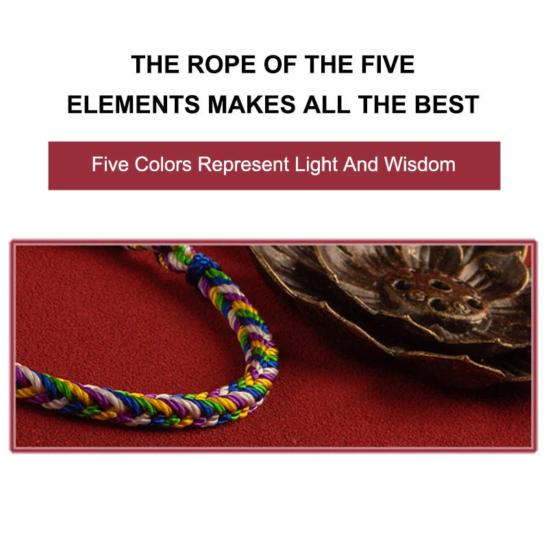Buddha Stones May everything go your way Lucky Multicolored Bracelet