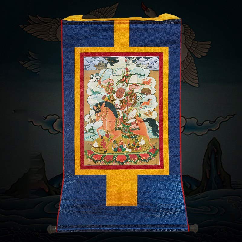Buddha Stones Tibetan Framed Thangka Blessing Protection Decoration (Extra 30% Off | USE CODE: FS30)