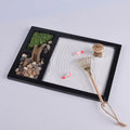 Buddha Stones Koi Fish Small Bridge Calm Peace Meditation Zen Garden Decoration