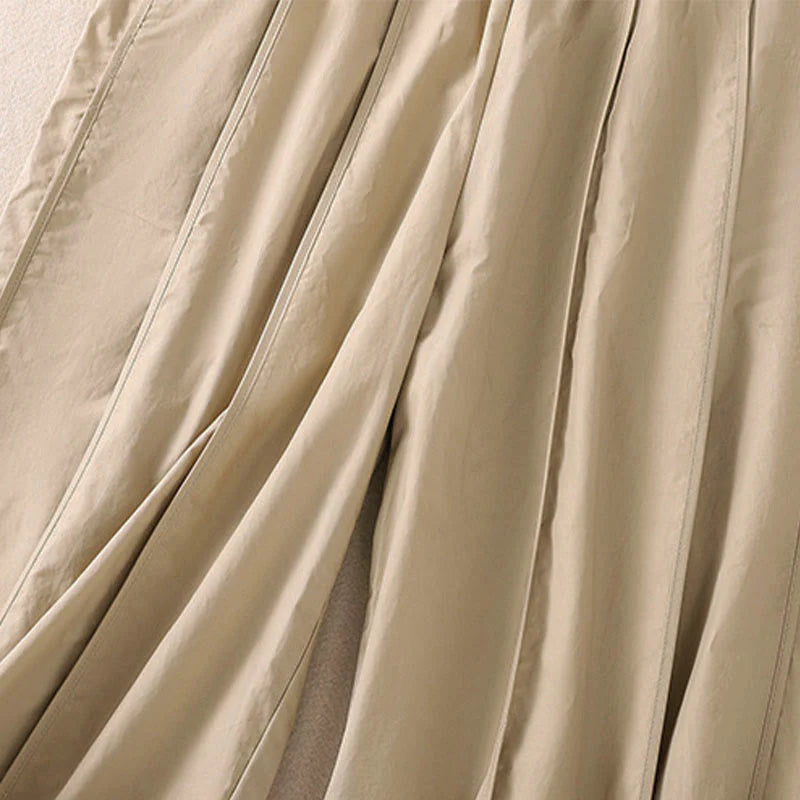 Buddha Stones Summer Simple Pure Color High Waisted Pleated Women's Harem Pants With Pockets