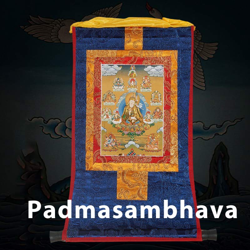 Buddha Stones Tibetan Framed Thangka Blessing Protection Decoration (Extra 30% Off | USE CODE: FS30)