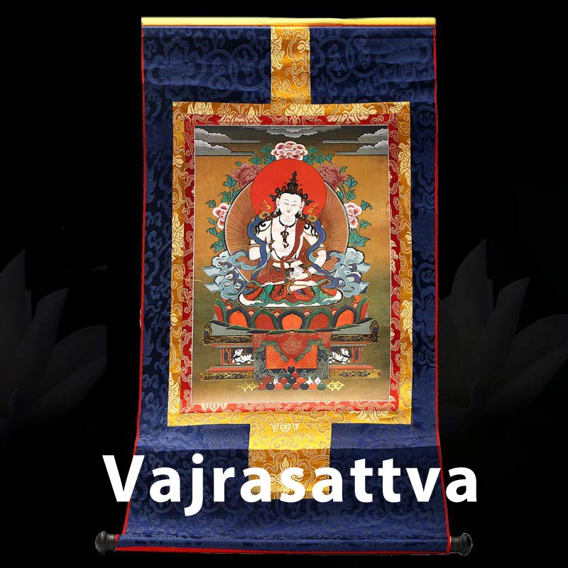 Buddha Stones Tibetan Framed Thangka Blessing Protection Decoration (Extra 30% Off | USE CODE: FS30)