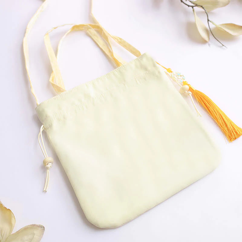 Buddha Stones Lotus Peony Epiphyllum Phoenix Suzhou Embroidery Cotton Linen Tote Crossbody Bag Shoulder Bag Handbag