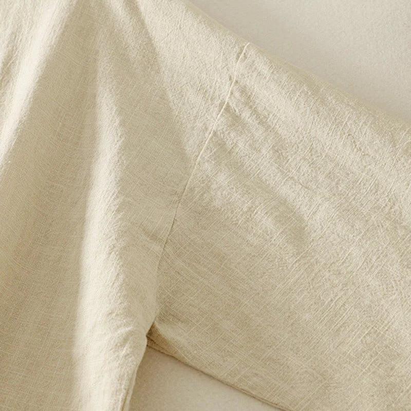 Buddha Stones Plain Chinese Frog-Button Long Sleeve Women's Cotton Linen Zen Clothing Shirt