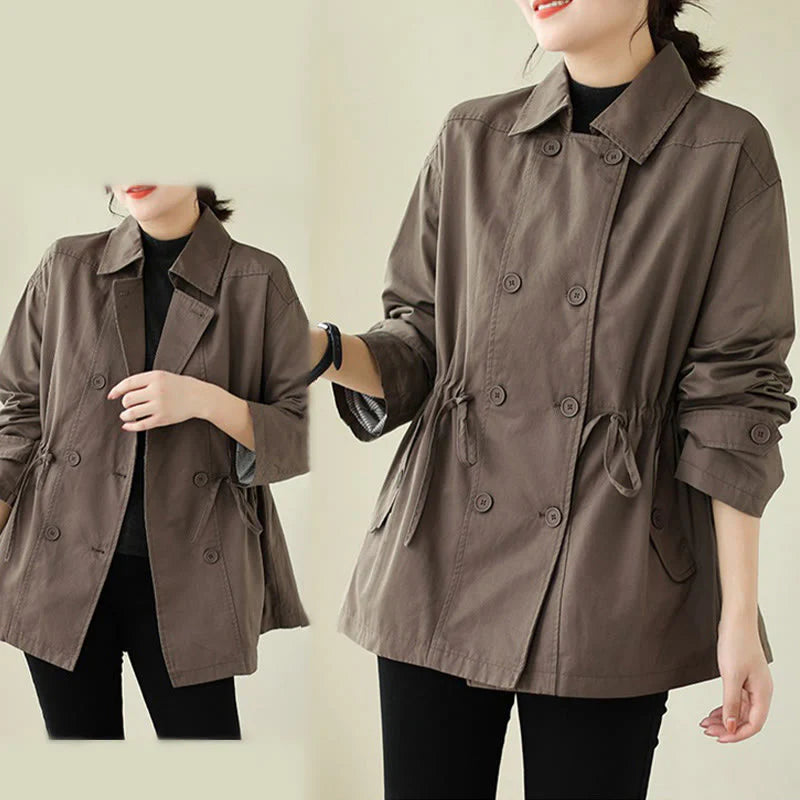 Buddha Stones Women's Long Sleeve Button Cotton Jacket