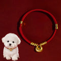 Buddha Stones Red String Bead Protection Adjustable Cats Small Dogs Pet Collar