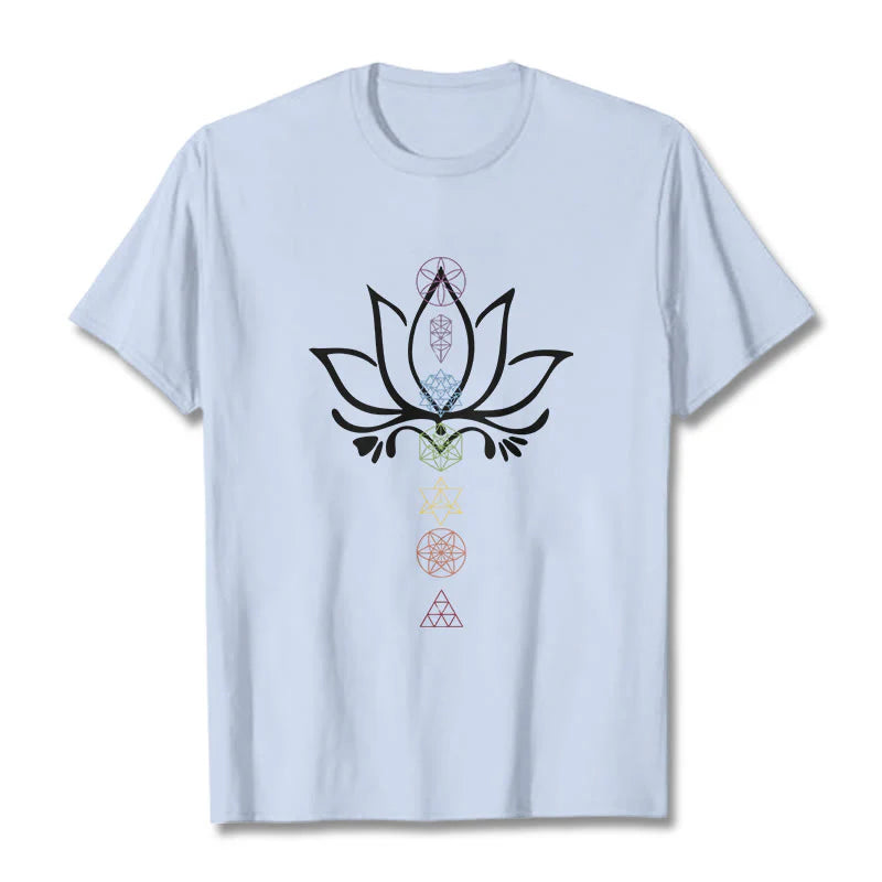 Buddha Stones Lotus Sacred Geometry Tee T-shirt
