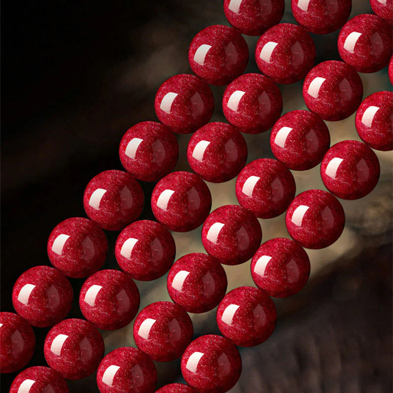 Buddha Stones Year Of The Horse Cinnabar Blessing Bracelet
