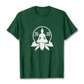 Buddha Stones OM Symbol Sanskrit Mantras Buddha Seated On Lotus Flower Design Tee T-shirt
