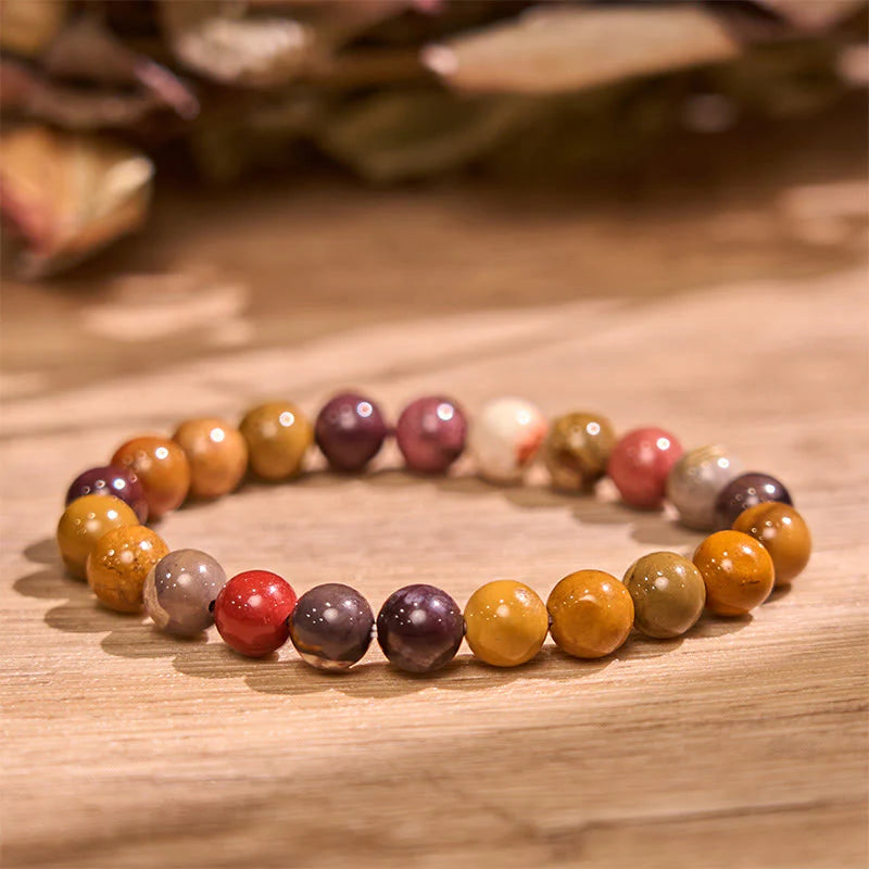 Buddha Stone Various Crystals Malachite Lazurite Lapis Lazuli Hemimorphite Calmness Bracelet