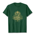 Buddha Stones Lotus Flower Vines Meditation Buddha Tee T-shirt