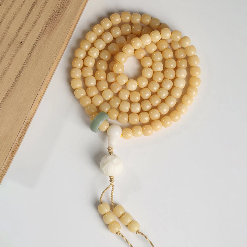 Buddha Stones Natural Bodhi Seed Lotus Dzi Bead Peace Harmony Charm Bracelet