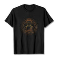 Buddha Stones Golden Buddha Holding A Lotus Flower Tee T-shirt