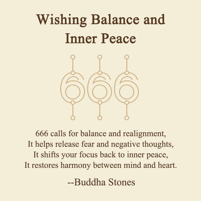 Buddha Stones Wishing Balance and Inner Peace 666 Angel Number Natural Sodalite Key Chain Hanging Decoration Includes Gift Message Card