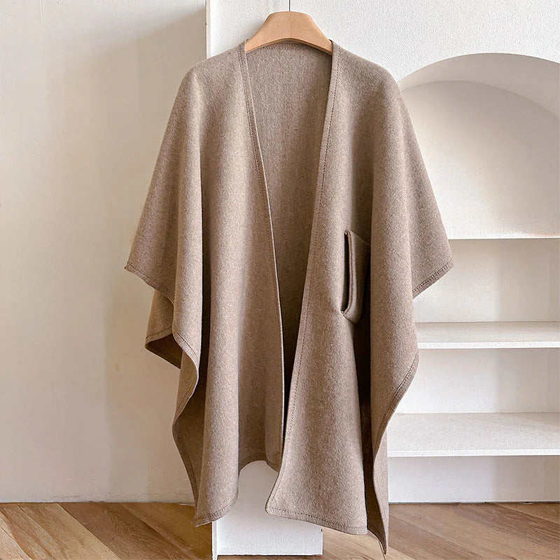 Buddha Stones Winter Solid Color Warm Cozy Split Scarf Shawl