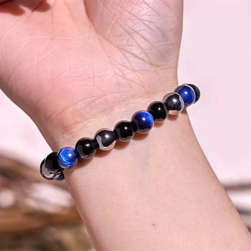 Buddha Stone Various Crystals Malachite Lazurite Lapis Lazuli Hemimorphite Calmness Bracelet